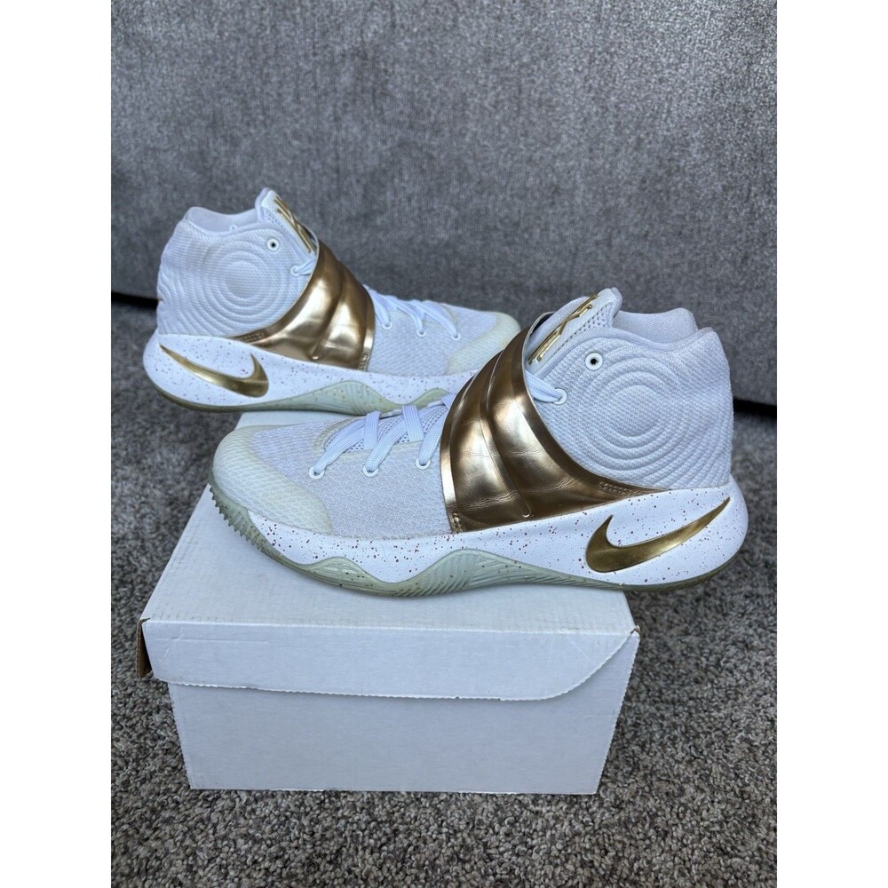 NIKE 2016 KYRIE 2 CHAMPIONSHIP WHITE GOLD FINALS NIKE ID SIZE 7 MENS